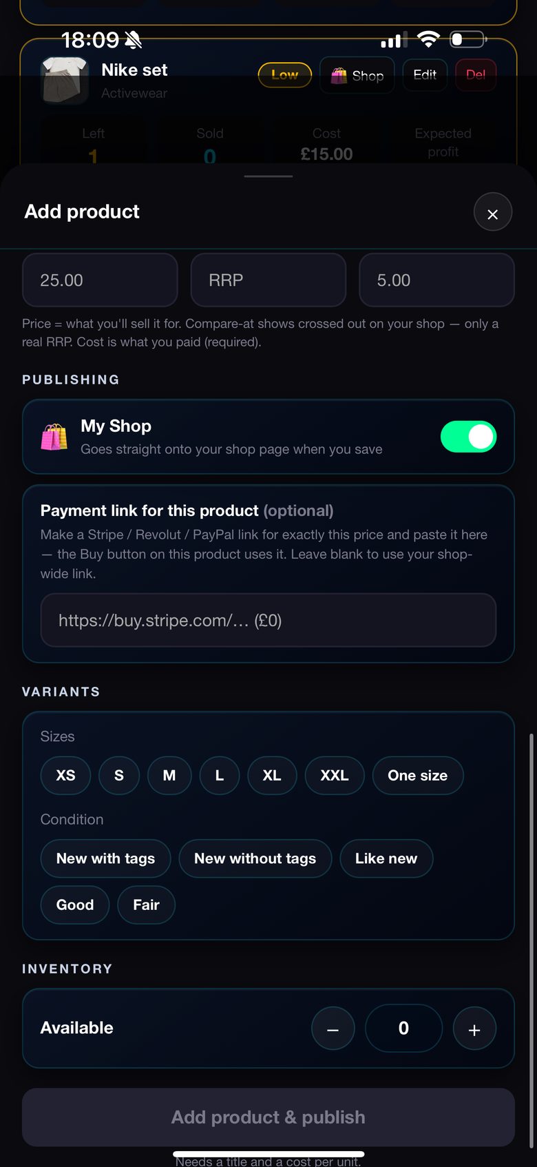 flipOS — Publish to your shop