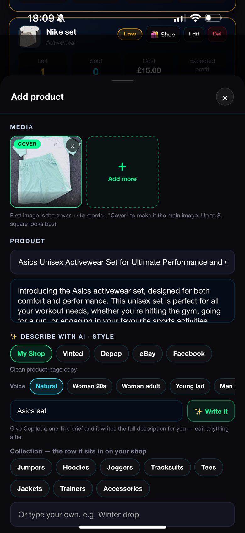 flipOS — Add product